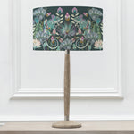 Floral Grey Lighting - Solensis Small & Osawi Eva  Complete Table Lamp Grey/Emerald Voyage Maison