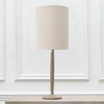 Plain Grey Lighting - Solensis Small & Plain Anna  Complete Table Lamp Grey/Linen Additions