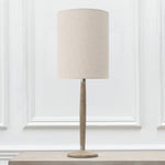 Plain Grey Lighting - Plain Anna & Solensis Complete Table Lamp Grey/Linen Additions