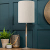 Plain Grey Lighting - Plain Anna & Solensis Complete Table Lamp Grey/Linen Additions