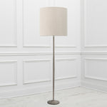 Plain Grey Lighting - Solensis  & Plain Anna  Complete Floor Lamp Grey/Linen Additions