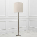 Plain Grey Lighting - Plain Anna & Solensis Complete Floor Lamp Grey/Linen Additions