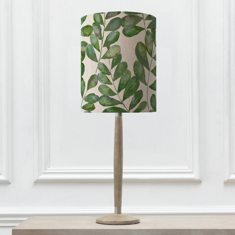 Floral Grey Lighting - Solensis Small & Rowan Anna  Complete Table Lamp Grey/Apple Additions