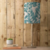 Floral Grey Lighting - Rowan Anna & Solensis Complete Table Lamp Grey/Aqua Additions