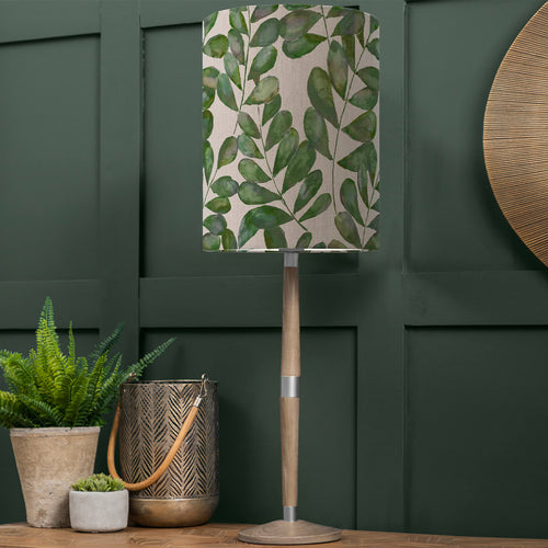 Floral Grey Lighting - Rowan Anna & Solensis Complete Table Lamp Grey/Apple Additions