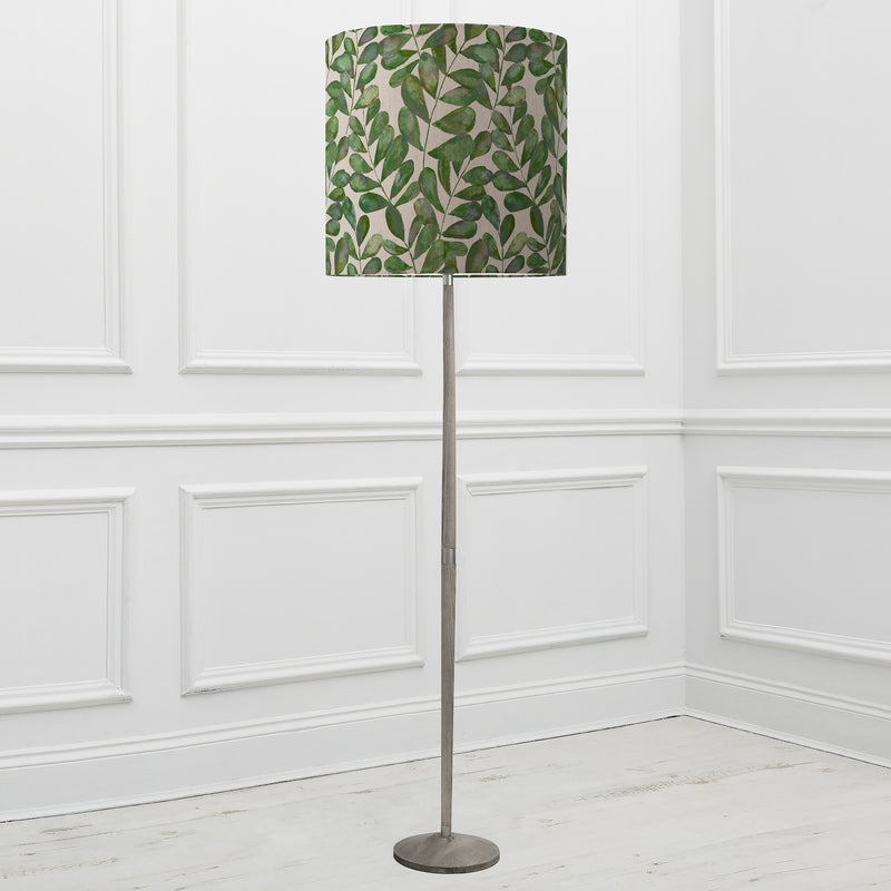 Floral Grey Lighting - Rowan Anna & Solensis Complete Floor Lamp Grey/Apple Additions