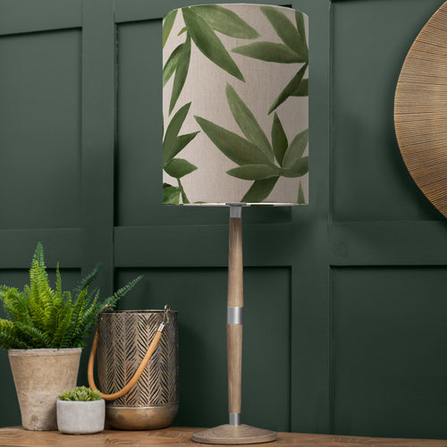 Floral Grey Lighting - Silverwood Anna & Solensis Complete Table Lamp Grey/Apple Additions