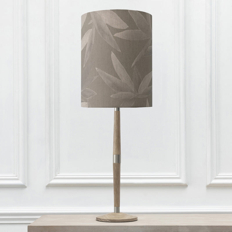 Floral Grey Lighting - Solensis Tall & Silverwood Anna  Complete Table Lamp Grey/Snow Additions