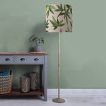 Floral Grey Lighting - Solensis & Silverwood Anna  Complete Floor Lamp Grey/Apple Additions