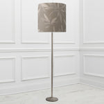 Floral Grey Lighting - Silverwood Anna & Solensis Complete Floor Lamp Grey/Snow Additions