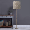 Floral Grey Lighting - Silverwood Anna & Solensis Complete Floor Lamp Grey/Snow Additions