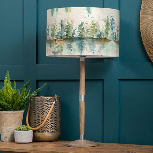 Animal Grey Lighting - Solensis  & Wilderness Eva  Complete Table Lamp Grey/Topaz Voyage Maison