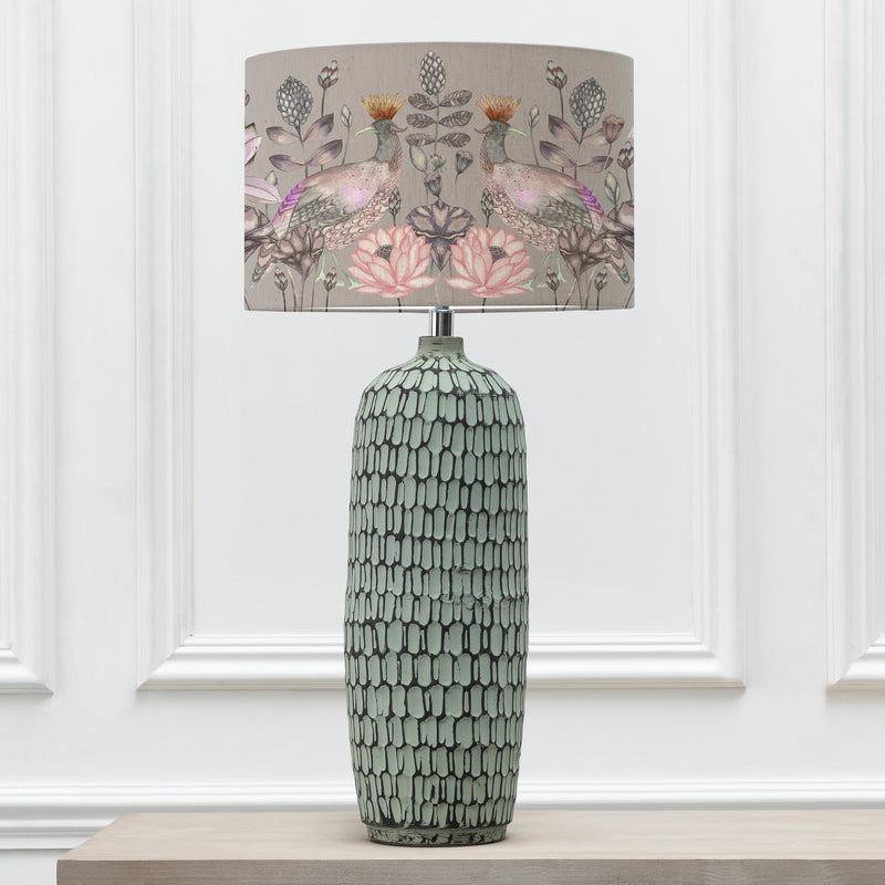 Floral Green Lighting - Ahura Eva & Stornoway Complete Table Lamp Mauve Voyage Maison