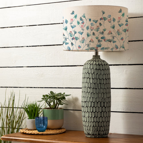 Floral Blue Lighting - Stornoway & Cala Complete Table Lamp Marine Voyage Maison