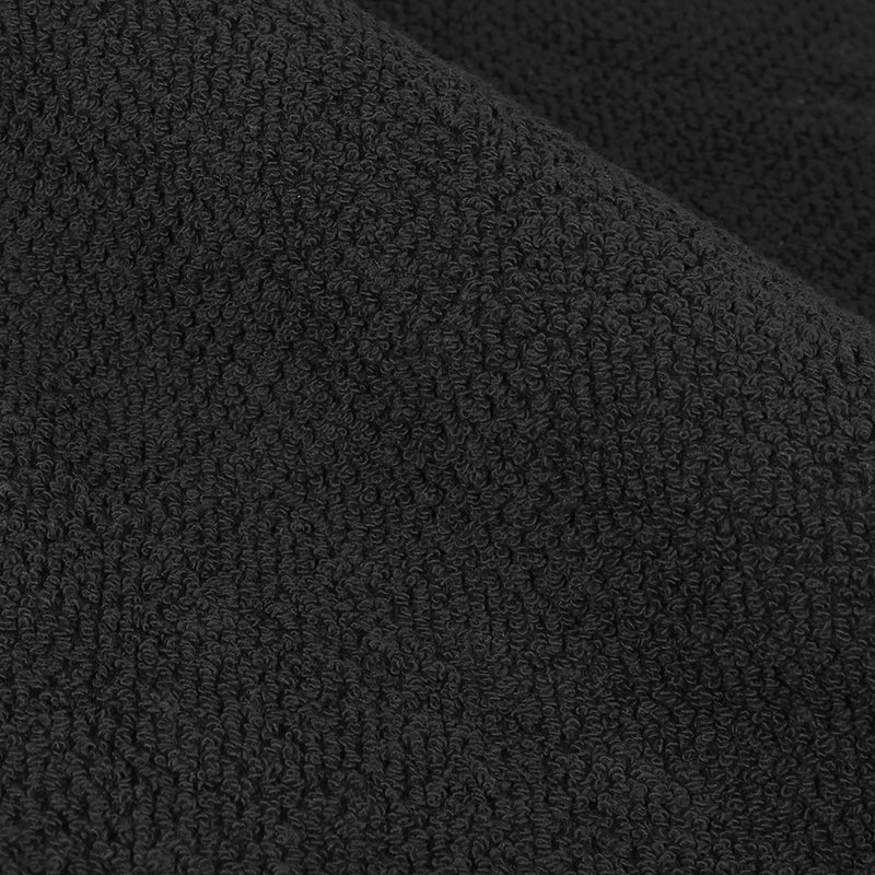 furn. Textured Weave Towels in Black