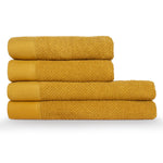 furn. Textured Weave Towels in Ochre