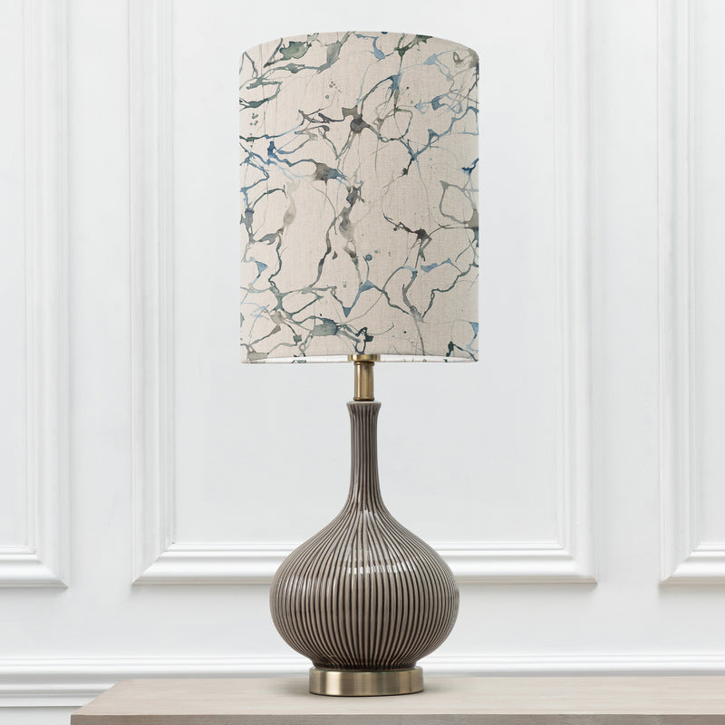 Abstract Grey Lighting - Carrara Anna & Ursula Complete Table Lamp Silver/Frost Additions