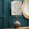 Abstract Grey Lighting - Ursula  & Carrara Anna  Complete Table Lamp Silver/Frost Additions