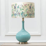 Floral Blue Lighting - Cirsium Eva & Ursula Complete Table Lamp Aqua/Damson Voyage Maison