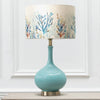 Abstract Blue Lighting - Ursula  & Coral Reef Eva  Complete Table Lamp Aqua/Cobalt Voyage Maison