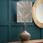 Floral Grey Lighting - Ursula  & Silverwood Anna  Complete Table Lamp Silver/Snow Additions