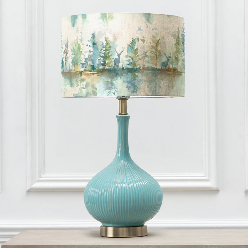 Animal Blue Lighting - Wilderness Eva & Ursula Complete Table Lamp Aqua/Topaz Voyage Maison