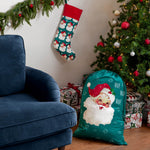  Multi Accessories - Vintage Santa Printed Velvet Xmas Bundle Multicolour furn.