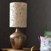 Abstract Gold Lighting - Zelena  & Carrara Anna  Complete Table Lamp Glass/Meadow Additions