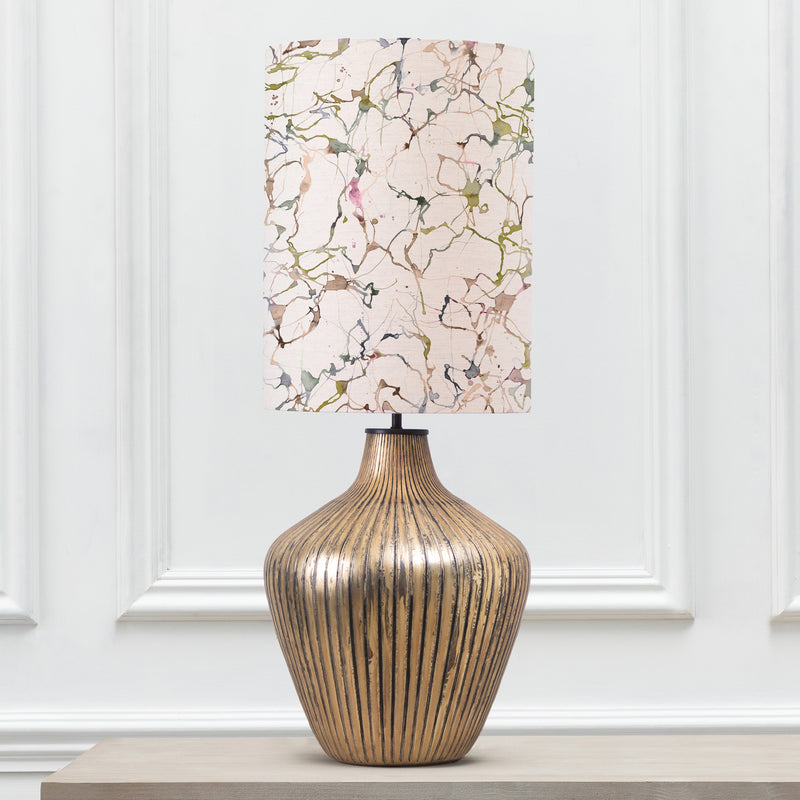 Abstract Gold Lighting - Carrara Anna & Zelena Complete Table Lamp Glass/Meadow Additions