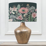 Floral Gold Lighting - Nesidora Eva & Zelena Complete Table Lamp Glass/Emerald Voyage Maison