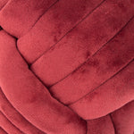 furn. Knot Velvet Door Stop in Red