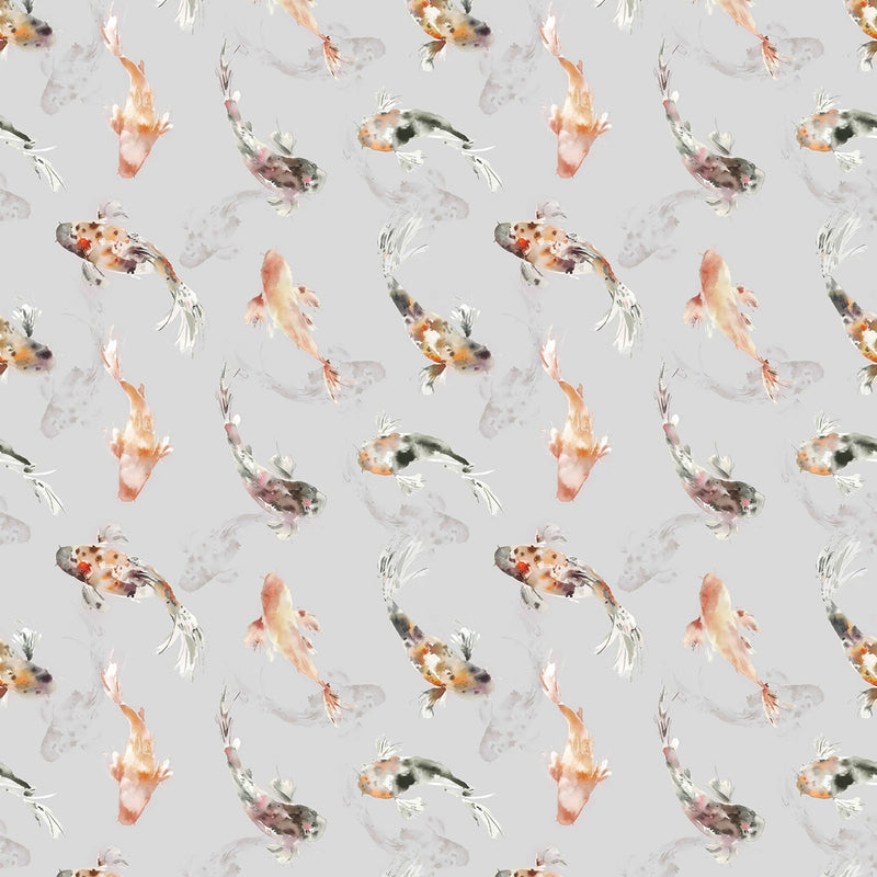 Voyage Maison Koi Carp Printed Fabric in Natural