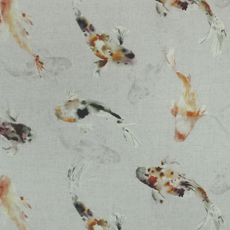 Voyage Maison Koi Carp Printed Fabric in Natural