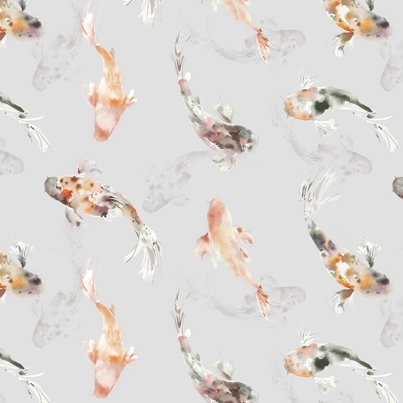 Voyage Maison Koi Carp 1.4m Wide Width Wallpaper in Amber