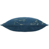 Animal Blue Cushions - Koi Pond Embroidered Velvet Cushion Cover Navy Paoletti