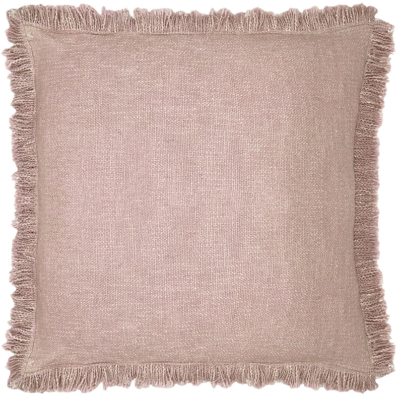 furn. Korin Fringed Cushion Cover in Blush