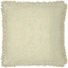 furn. Korin Fringed Cushion Cover in Ecru