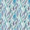 Voyage Maison Koyo Printed Cotton Fabric in Aqua