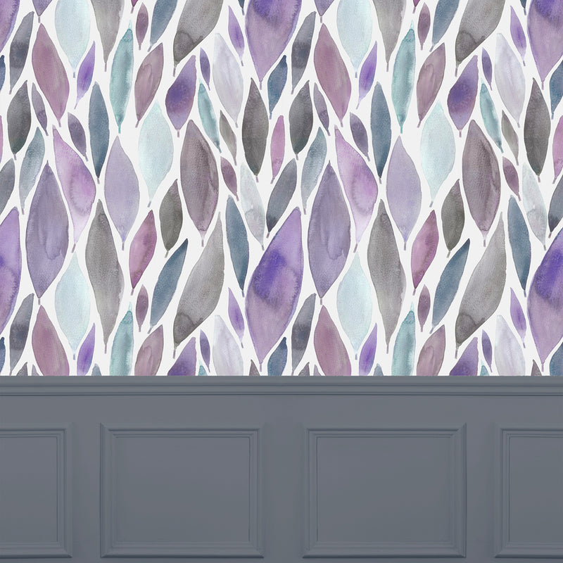 Voyage Maison Koyo 1.4m Wide Width Wallpaper in Violet