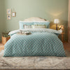 Global Blue Bedding - Krissa Block Printed Duvet Cover Set Blue furn.