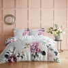 Paoletti Krista Floral 100% Cotton Duvet Cover Set in Lilac