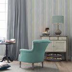 Voyage Maison Kusuma 1.4m Wide Width Wallpaper in Aqua