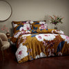 Paoletti Kyoto Floral 100% Cotton Duvet Cover Set in Gold