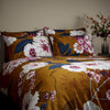 Paoletti Kyoto Floral 100% Cotton Duvet Cover Set in Gold