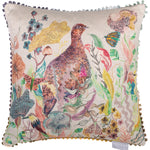 Animal Multi Cushions - Lady Grouse Printed Cushion Cover Linen Voyage Maison