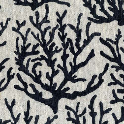 Fauna Blue Fabric - Lagoon Jacquard Weave Fabric (By The Metre) Blue Voyage Maison