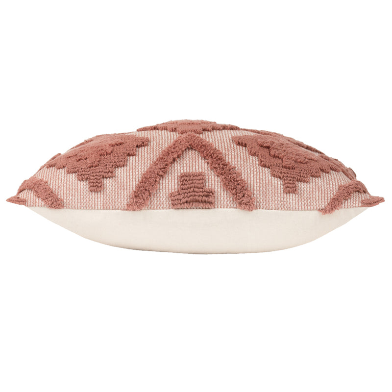 furn. Lamar Tufted Diamond Cushion Cover in Brick