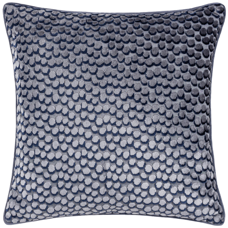 HÖEM Lanzo Cut Velvet Piped Cushion Cover in Dusk