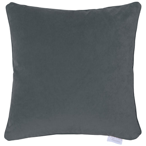 Voyage Maison Lapis Velvet Cushion Cover in Gunmetal