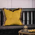 Voyage Maison Lapis Velvet Cushion Cover in Daffodil